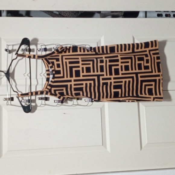 SHEIN Dresses & Skirts - Shein__szM_Grometric Abstract Pattern Asymmetrical Dress